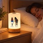 Personalisiertes Pferd & Reiter LED-Nachtlicht mit Namen | Kabellos & Dimmbar | Schlafzimmer Deko | Geburtstagsgeschenk für Reiter & Reiterinnen 3