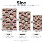 Personalized Dinosaur Truck Name Cloud Wrapping Paper Christmas Gift Decor Holiday Party Favor for Family Kid 9