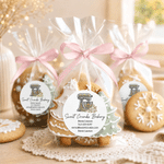 Gepersonaliseerde waterbestendige stickers voor keukenmixers met geboortebloem, tekst en winkelnaam – bakcadeau voor verjaardagen en Kerstmis, voor bakkers en bakliefhebbers 2