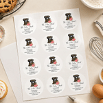 Gepersonaliseerde waterbestendige stickers voor keukenmixers met geboortebloem, tekst en winkelnaam – bakcadeau voor verjaardagen en Kerstmis, voor bakkers en bakliefhebbers 8