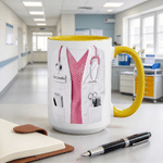 Personalised Medical Lab Coat Stethoscope Ceramic Mug with Name Graduation Office Birthday Gift for Doctor Nurse Student 4