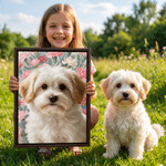 Tableaux sur toile personnalisés, réalistes, à l'huile, représentant des photos d'animaux de compagnie ou des motifs floraux – Décoration d'intérieur, cadeaux pour les fêtes d'animaux de compagnie, les anniversaires ou les pendaisons de crémaillère, destinés aux propriétaires d'animaux de compagnie 3