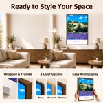 Personalised Oil Painting Poster Style Travel Photo Canvas Prints with Title Home Wall Decor Christmas Birthday Gift for Travel Lovers 11
