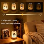 Personalized Horse Riding Theme Dimmable Touch Control Rechargeable Night Light with Name Bedroom Decor Birthday Gift for Horse Lovers 5