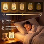Personalisiertes Waldtier LED Nachtlicht | mit Wunschnamen & Initiale | Kinder Nachttischlampe | Geschenk zur Geburt für Kinder & Baby 7