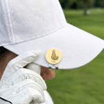 Personalised Birth Flower Plaid Striped Golf-Themed Magnetic Hat Clip with Name Birthday Gift for Golfers Family Friends 6