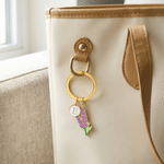 Personalised Colourful Flower Bouquet Keychain Bag Charm with Initial Daily Use Holiday Birthday Gift for Women Besties 6