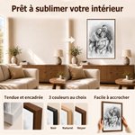 Toile personnalisée avec photo et texte - Portrait de famille effet croquis - Cadeau d'anniversaire pour la famille 9