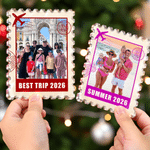 Aimant de réfrigérateur personnalisé avec photo de voyage et texte – Cadeau de Noël ou d'anniversaire pour la famille et les amis 5