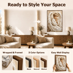 Personalised Impasto Oil Painting Angel Praying Portrait Canvas Prints with Name Home Decor Memorial Sympathy Gift for Family Friends 12