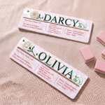 Personalized Birth Flower Butterfly Mahjong Line Reader with Name Mahjong Group Game Night Gift for Mahjong Lovers