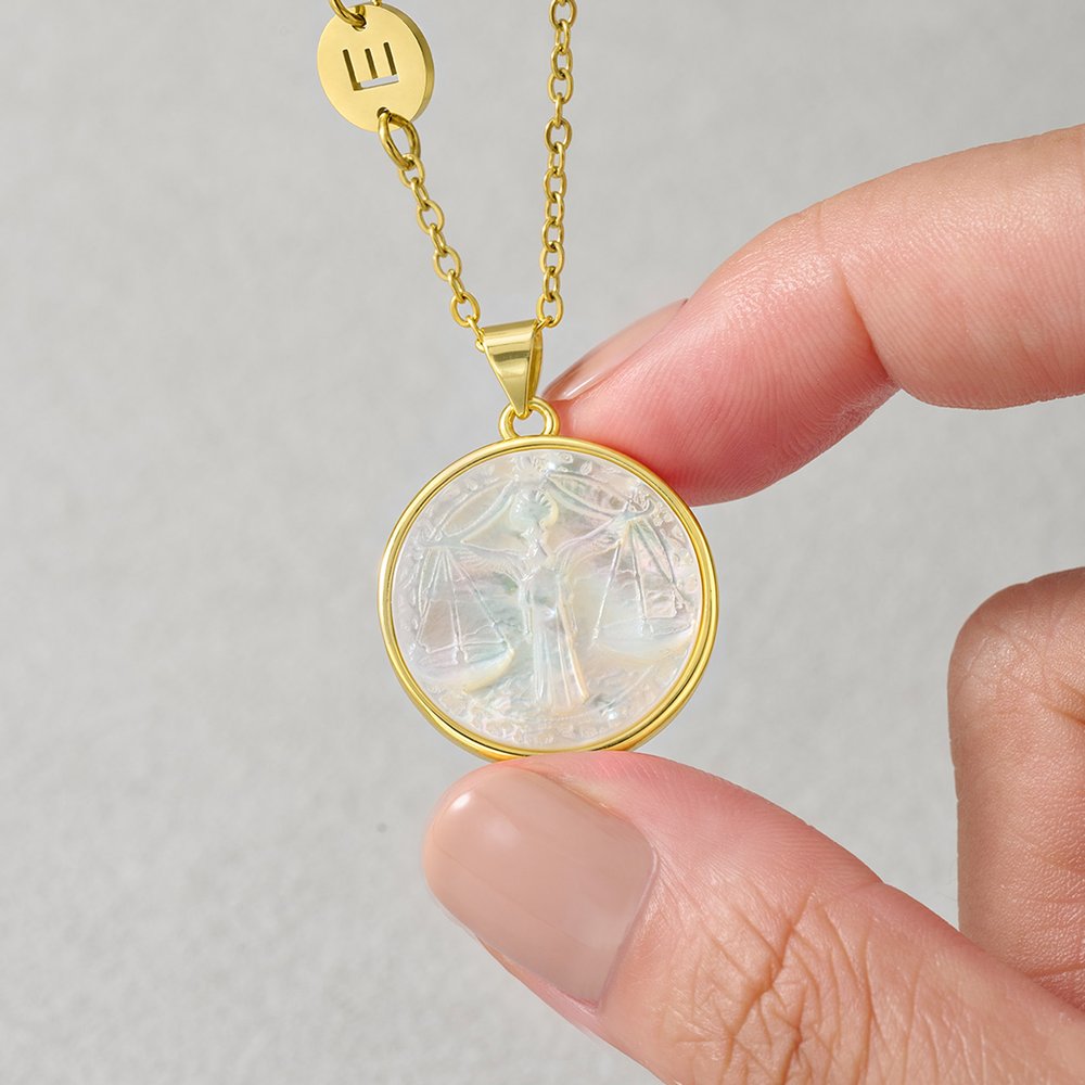 Personalised Pearl-Effect Constellation Pendant Necklace with Initial Charm Daily Wear Birthday Gift for Women Friends 6