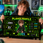 Personalised Cartoon Game Character Photo Non-Slip Mouse Pad Desk Mat with Name and Age Daily Use Birthday Graduation Gift for Kids Teenagers Gamers 5