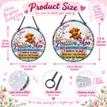 Personalized Colourful Highland Cow Positive Moo Floral Butterfly Sun Catcher with Name Birthday Housewarming Encouragement Gift for Women Friends 8