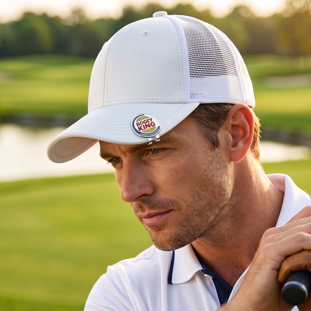 Personalized Funny Birdie King Magnetic Golf Ball Marker Hat Clip with Text Golf Tournament Birthday Gift for Golfers Golf Lovers 6