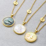 Personalised Pearl-Effect Constellation Pendant Necklace with Initial Charm Daily Wear Birthday Gift for Women Friends 2