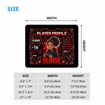 Personalised Cartoon Game Character Photo Non-Slip Mouse Pad Desk Mat with Name and Age Daily Use Birthday Graduation Gift for Kids Teenagers Gamers 8