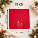 Personalised Santa Claus Santa Hat Initial Christmas Red Napkin with Name Table Decor Christmas Gift for Family Friends 9