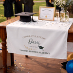 Personalised Graduation Cap Table Runner with Name Desktop Decoration Party Banner Graduation Gift for Graduates 4