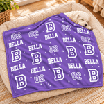 Personalized Word Cloud Star Paw Print Soft Pet Blanket with Initial Name and Number Daily Use Pet Party Birthday Gift for Pet Owners Lovers 1