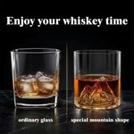 Personalized Snowy Mountain Design Whisky Glass Gift Box Set with Name and Text Birthday Anniversary Christmas Gift for Men 9