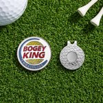 Personalized Funny Birdie King Magnetic Golf Ball Marker Hat Clip with Text Golf Tournament Birthday Gift for Golfers Golf Lovers 4