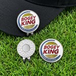 Personalized Funny Birdie King Magnetic Golf Ball Marker Hat Clip with Text Golf Tournament Birthday Gift for Golfers Golf Lovers 1