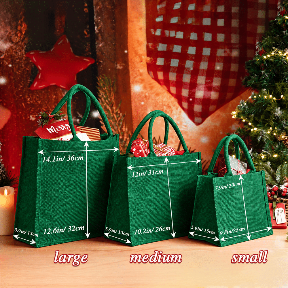 Personalised Holly Snowflake 3D-Effect Artwork Large Capacity Tote Bag with Name and Initial Christmas Party Holiday Gift for Family Friend Kid 8