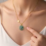 Personalised Pearl-Effect Constellation Pendant Necklace with Initial Charm Daily Wear Birthday Gift for Women Friends 5