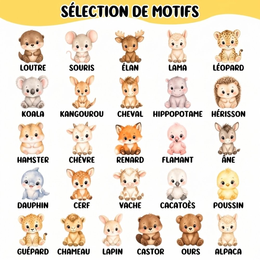 Tirelire en bois personnalisée avec nom et motif - Animaux mignons boîte d'épargne décorative - Cadeau d'anniversaire pour enfants 8