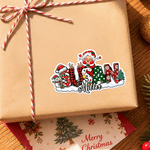 Personalised Christmas Theme Stickers Labels with Name Gift Decor Christmas Party Gift for Kids Family Friends 2