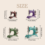 Personalised 3D-Effect Artwork Vintage Sewing Machine Acrylic Ornament Keyring with Name Christmas Gift for Crafters Sewing Lovers 8