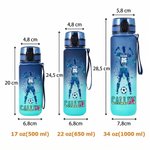 Botella de agua deportiva personalizada con silueta de futbolista gradiente y nombre para gimnasio regalo de cumpleaños para chicos y futbolistas 9