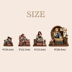 Personalised 3D-Effect Art Cartoon Reading Girl Layered Wooden Decoration with Name Desk Decor Christmas Gift for Girl Book Lover 8