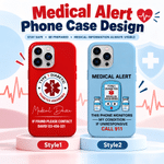 Personalized Diabetes Medical Alert Protective iPhone Case with Name Medical Information and Emergency Contact Birthday Gift for Diabetics 8