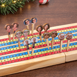 Personalised Christmas Photo Wooden Cribbage Pegs Board Game Accessories Set of 3 Christmas Party Holiday Gift for Cribbage Lovers 4