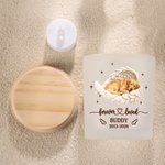Personalized Angel Wings Pet Photo Candle Holder LED Candle Set with Name and Year Loss of Pet Sympathy Memorial Gift for Pet Owners 7