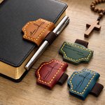 Personalised Bible Quote Leather Magnetic Bookmark Clip with Bible Verse & Name Daily Use Birthday Baptism Gift for Church Sister Christian Bookworm 1