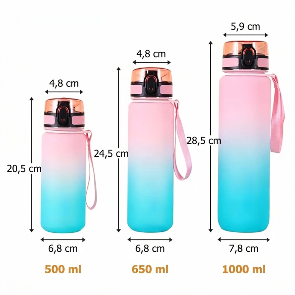 Personalisierte Sporttrinkflasche mit Turner-Silhouette | mit Namen | für Training und Alltag | Geburtstagsgeschenk für Turner und Sportler 8