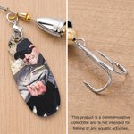 Personalized Photo Fishing Hook Lure Keepsake with Text Catch Celebration Birthday Anniversary Gift for Dad Husband Fishing Lover