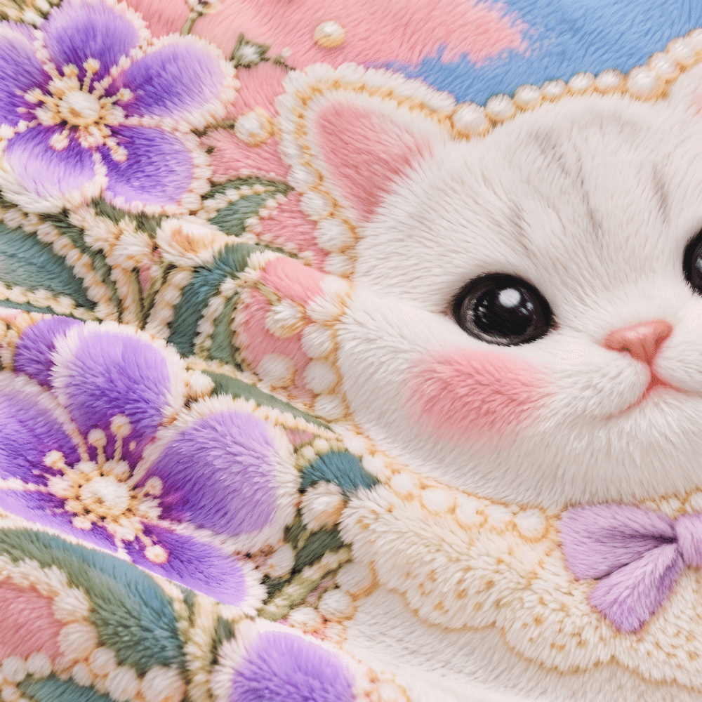 Personalised Pearl-Style Oil Painting Pet Photo Birth Flower Soft Throw Blanket with Name Home Decor Birthday Christmas Gift for Pet Owners 5