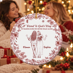 Personalized Best Friend Friendship Ceramic Ornament with Name Tree Decor Christmas Gift for Best Friend Sister 5