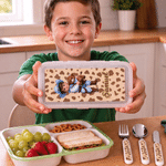 Personalisiertes 3-teiliges Besteckset im Western-Stil (Cowboy/Cowgirl) für Kinder: Gabel, Löffel, Messer im Etui mit Namen – für den täglichen Gebrauch, Geburtstagsgeschenk für Jungen und Mädchen 5