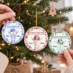 Personalized Best Friend Friendship Ceramic Ornament with Name Tree Decor Christmas Gift for Best Friend Sister 2
