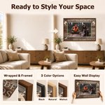 Personalised Wood Grain Deer Hunting Photo Collage Canvas Prints with Text Home Wall Decor Christmas Birthday Gift for Deer Hunters 10