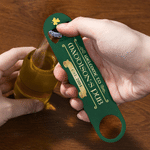 Personalized Vintage Irish Pub Bar Mat Coaster Bottle Opener Set with Pub Name and Year Bar Accessories Birthday Christmas Gift for Men Beer Lovers 5