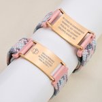 Bracciale medico personalizzato, con targhetta per testo, cinturino regolabile e chiusura magnetica - Regalo salvavita per diabetici e allergici