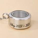 Personalized Dainty Pet Hair Urn Ashes Necklace with Text Pet Loss Pet Party Gift for Pet Owners 6