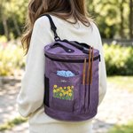 Borsa cilindrica grande in filato 