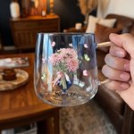 Personalised Butterfly Birth Flower 3D Heart Ornament 15 oz Glass Mug with Name Mother's Day Birthday Gift for Mum Woman 8